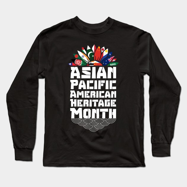 Aapi-Asian Pacific American Heritage Month Long Sleeve T-Shirt by Mr_tee